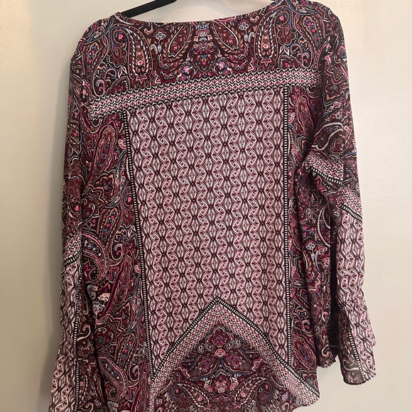 Belle by Kim Gravel Multicolor Paisley Blouse - Picture 2 of 2